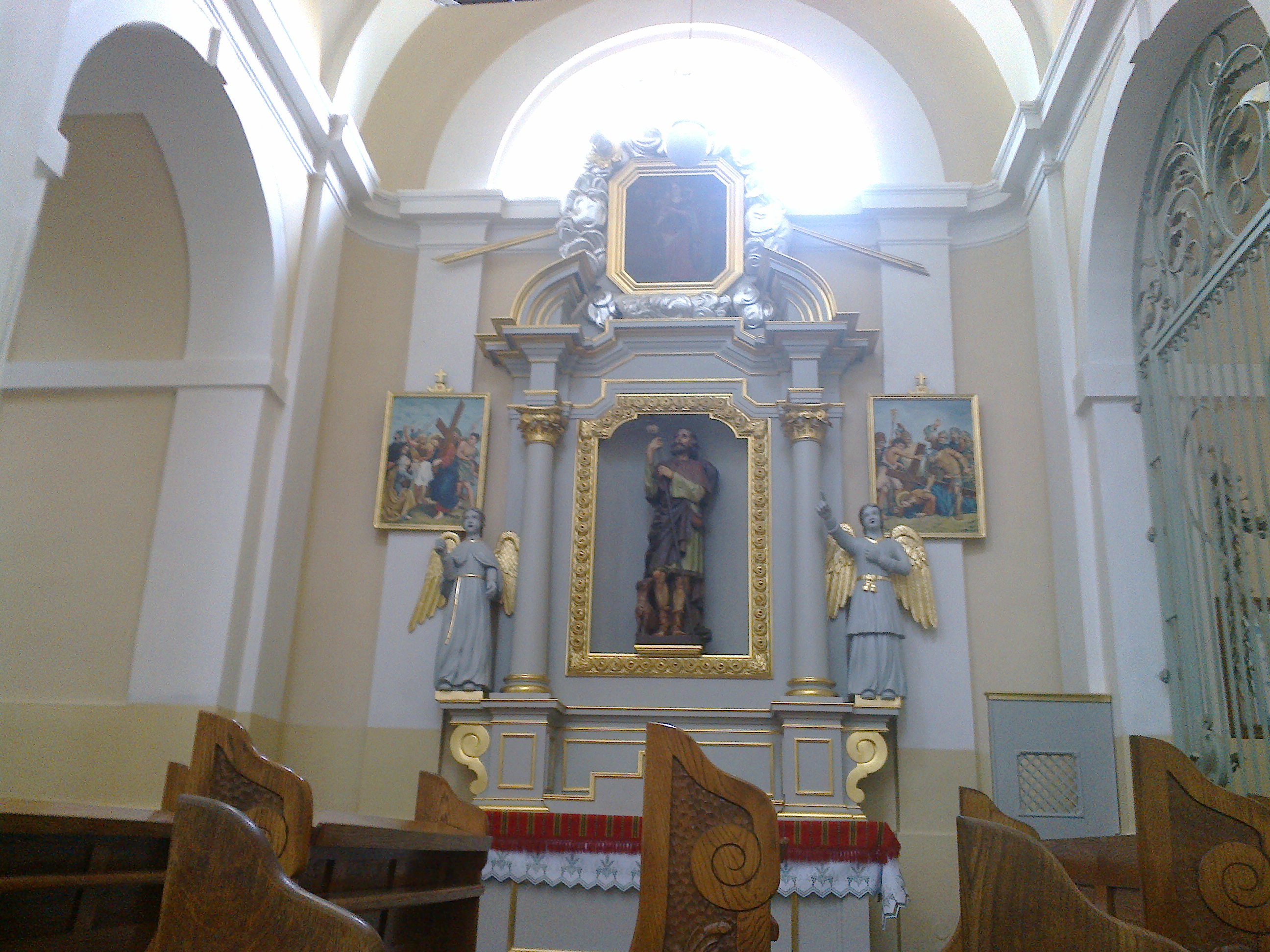 Ołtarz św. Rocha w prawej tylnej kaplicy