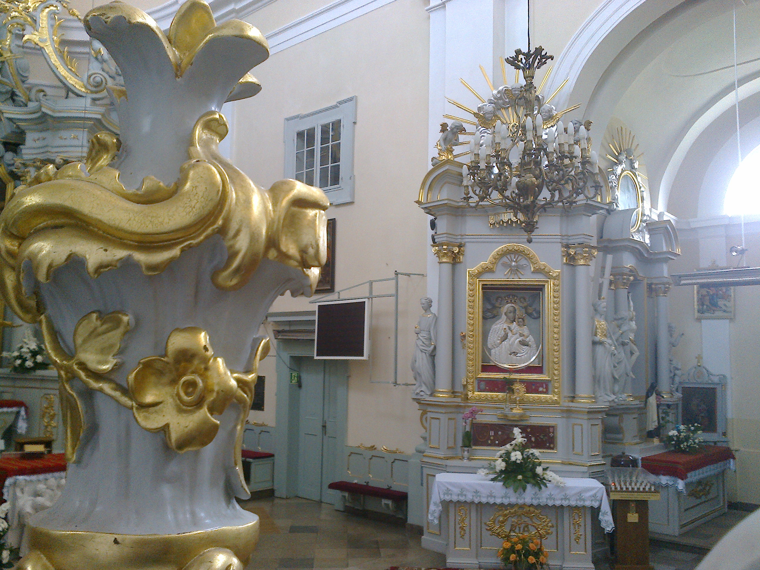 Ołtarz mariacki - widok z ambony