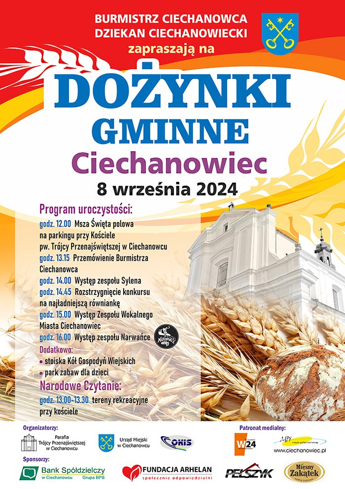 Zaproszenie na Dożynki Gminne